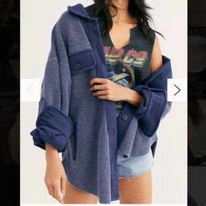 Free People Ruby Jacket Indigo Blue XS NWOT